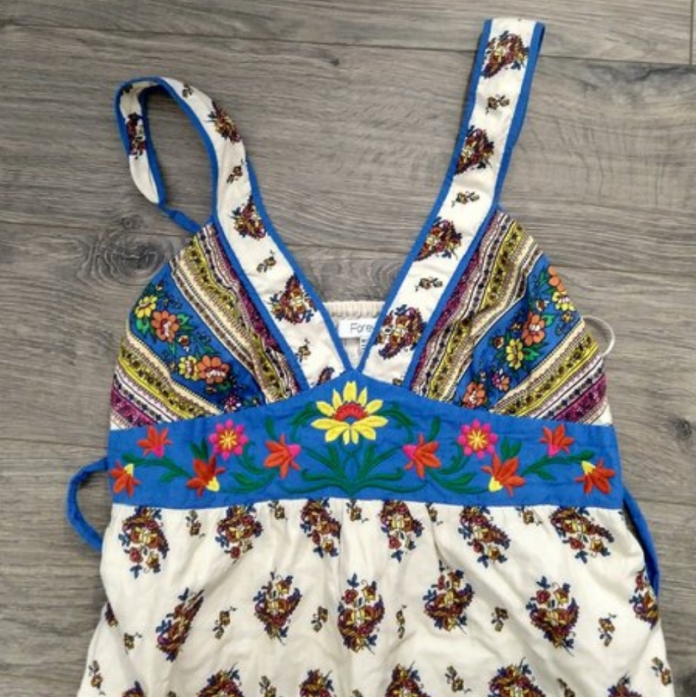 Bohemian floral sun dress